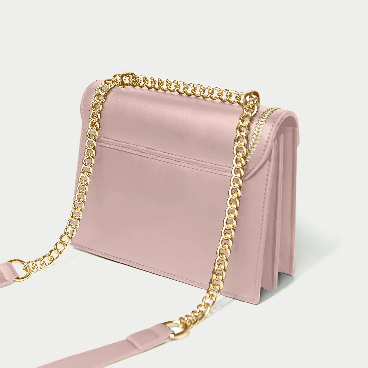 NPBAG Small Purse, Crossbody Bag for Women, Clutch Handbag Shoulder Bag with Metal Chain Strap, Designer Trendy Lady Wallet