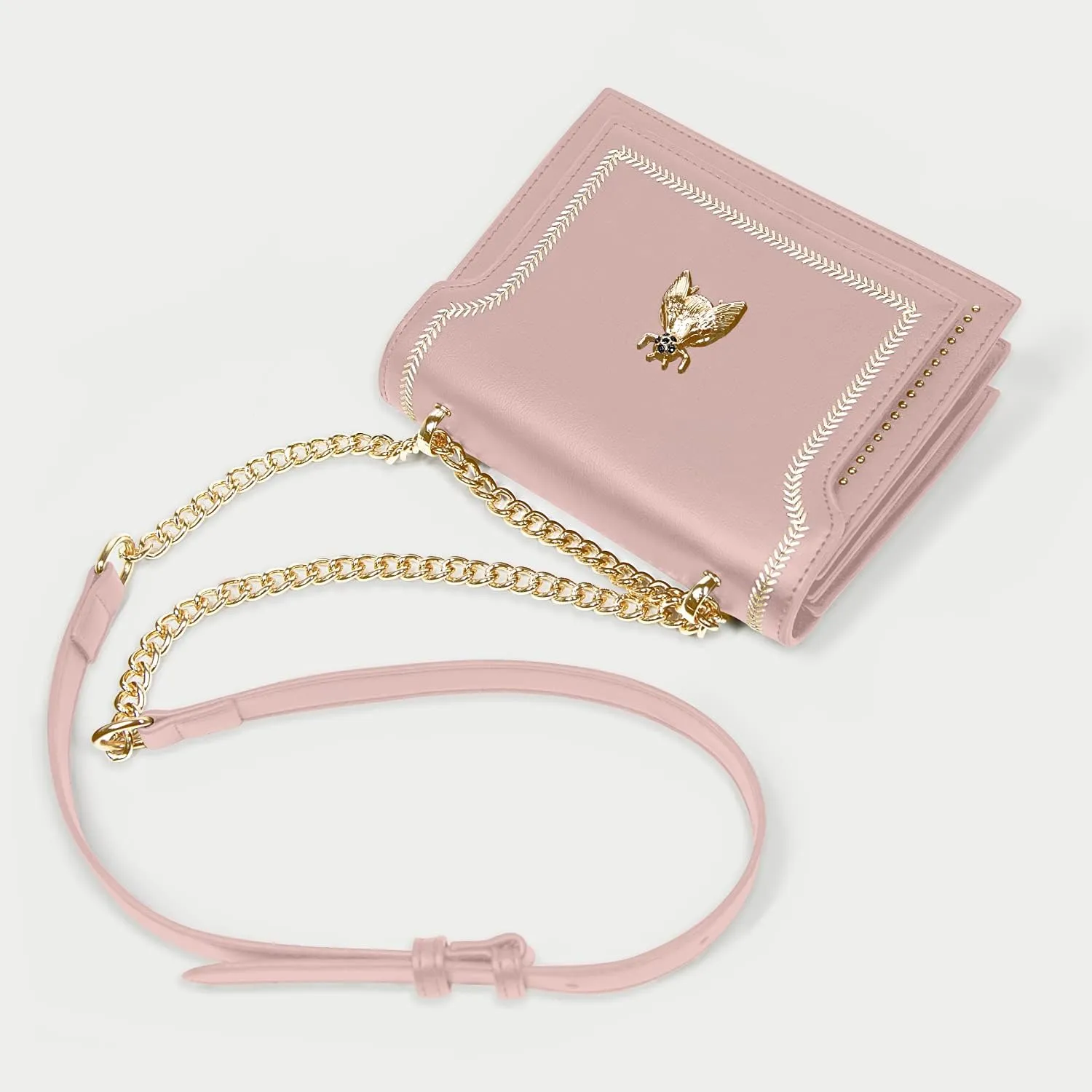 NPBAG Small Purse, Crossbody Bag for Women, Clutch Handbag Shoulder Bag with Metal Chain Strap, Designer Trendy Lady Wallet