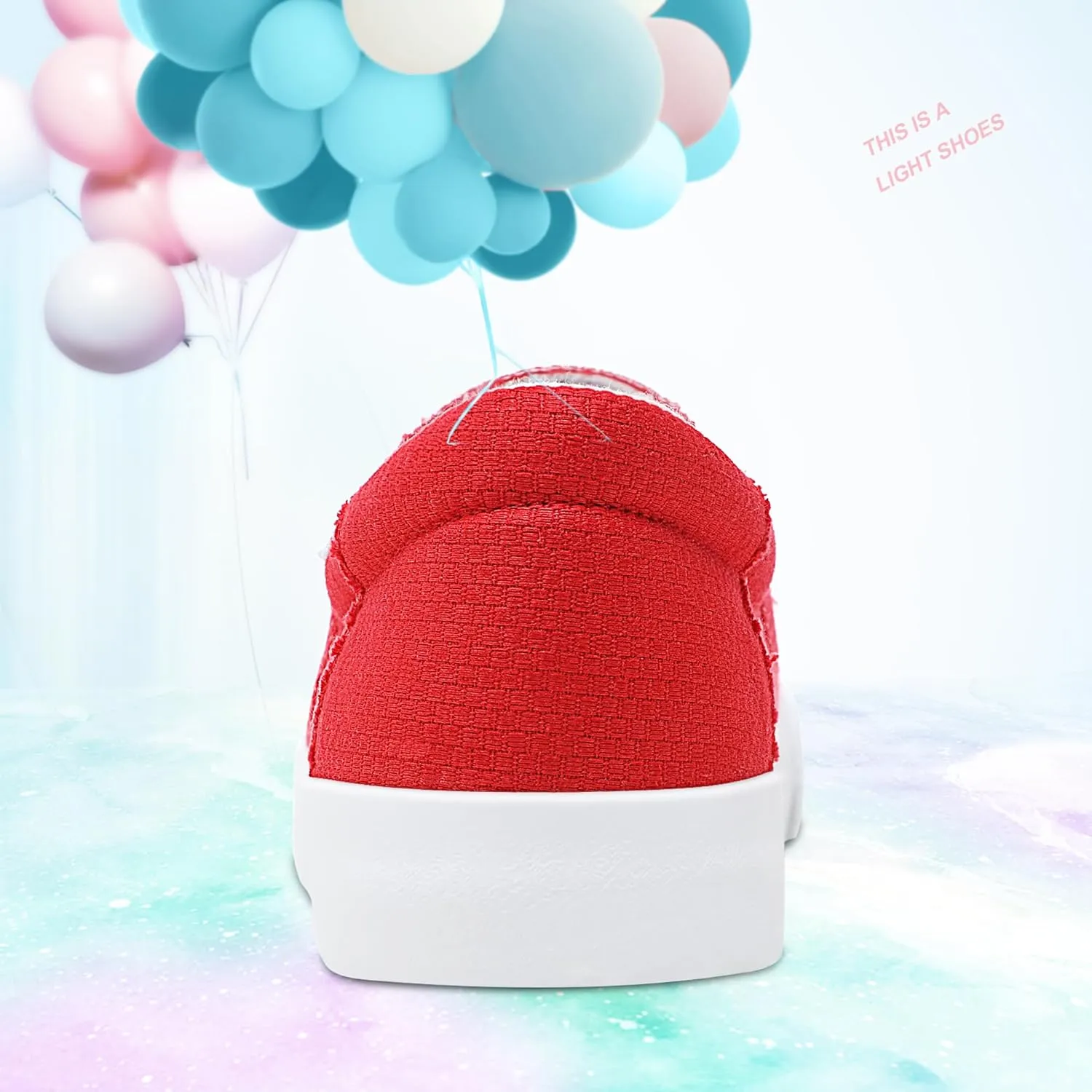 Obtaom Slip On Shoes Canvas Slip On Sneakers Comfy Arch Support Loafers Casual Canvas Fashion Sneaker