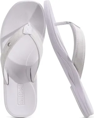 ONCAI Womens Cushion Flip Flops Women's Soft Comfortable Flip Flop Fashion Summer Beach Cute Lightweight Sandals for Woman Size 6-11