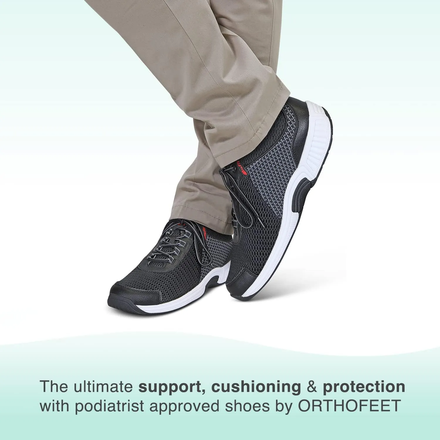 Orthofeet Men's Orthopedic Knit Edgewater Sneakers