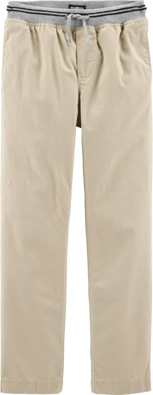OSHKOSH B'GOSH Boys' Pull-on Twill Joggers