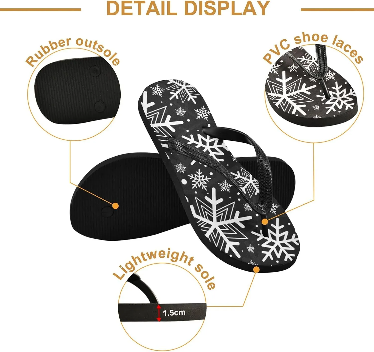Oyihfvs Flip Flops Flip Sandal Home Slippers Hotel Spa Bedroom for Men Women XS-XXL