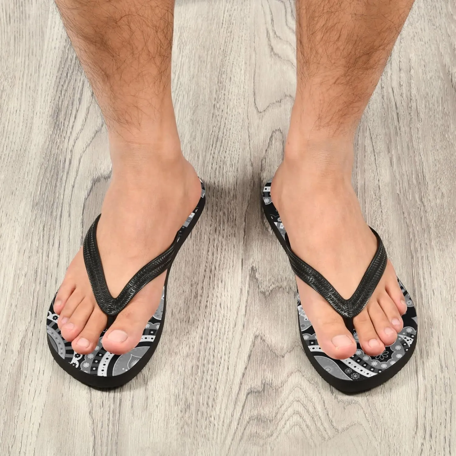 Oyihfvs Flip Flops Flip Sandal Home Slippers Hotel Spa Bedroom for Men Women XS-XXL