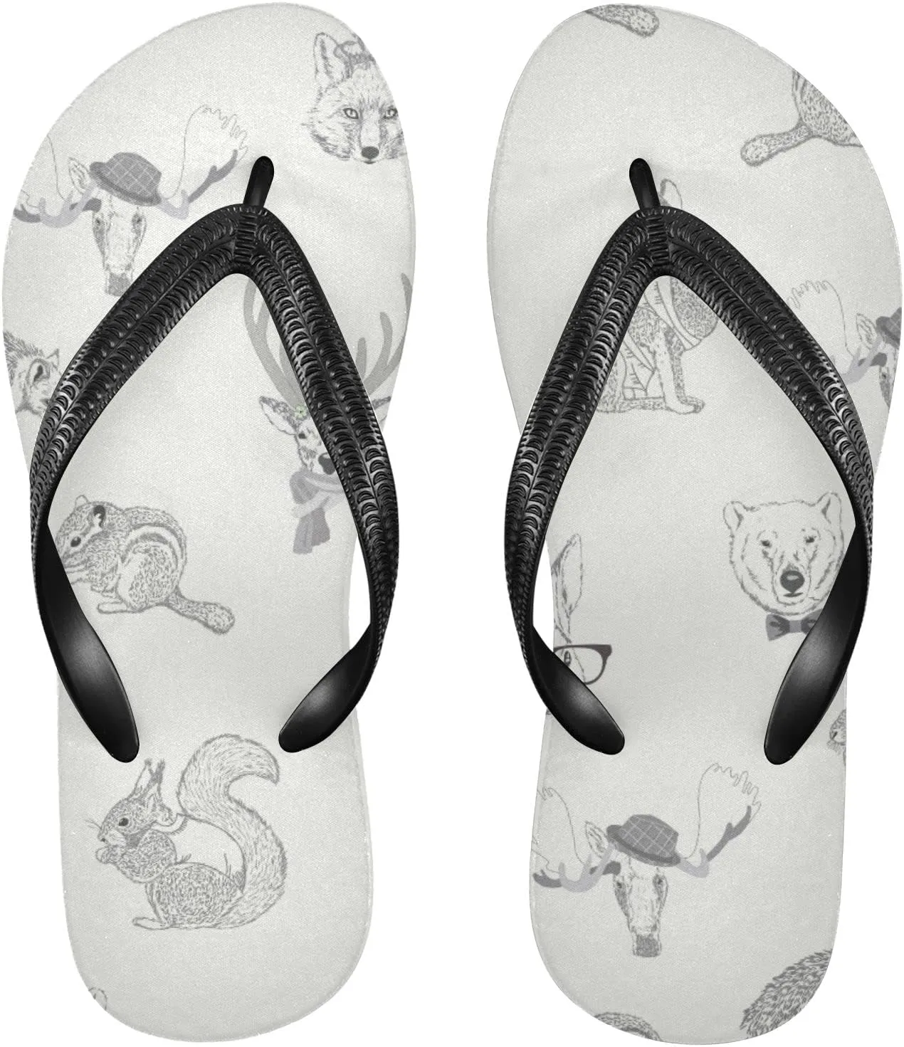 Oyihfvs Flip Flops Flip Sandal Home Slippers Hotel Spa Bedroom for Men Women XS-XXL