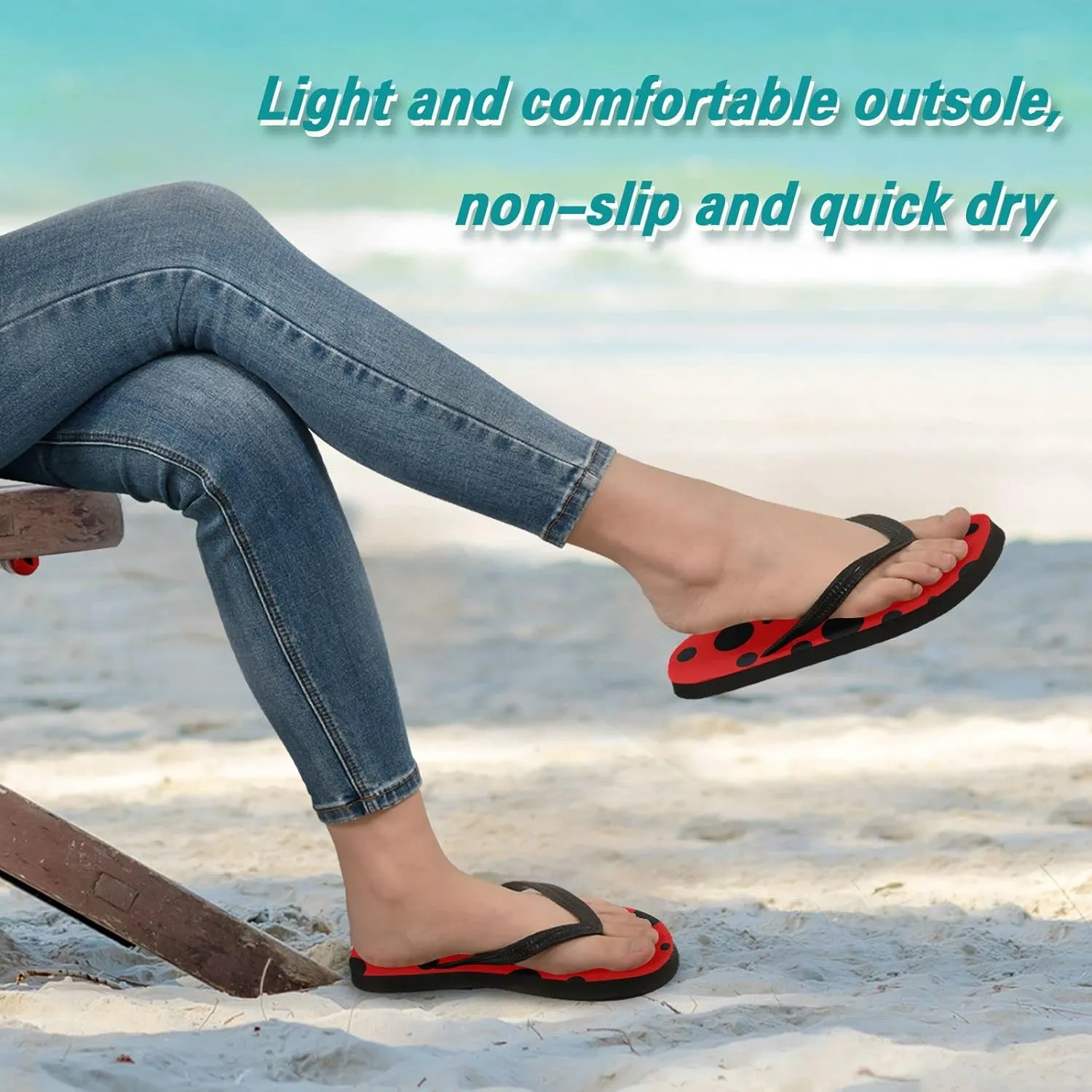 Oyihfvs Flip Flops Flip Sandal Home Slippers Hotel Spa Bedroom for Men Women XS-XXL