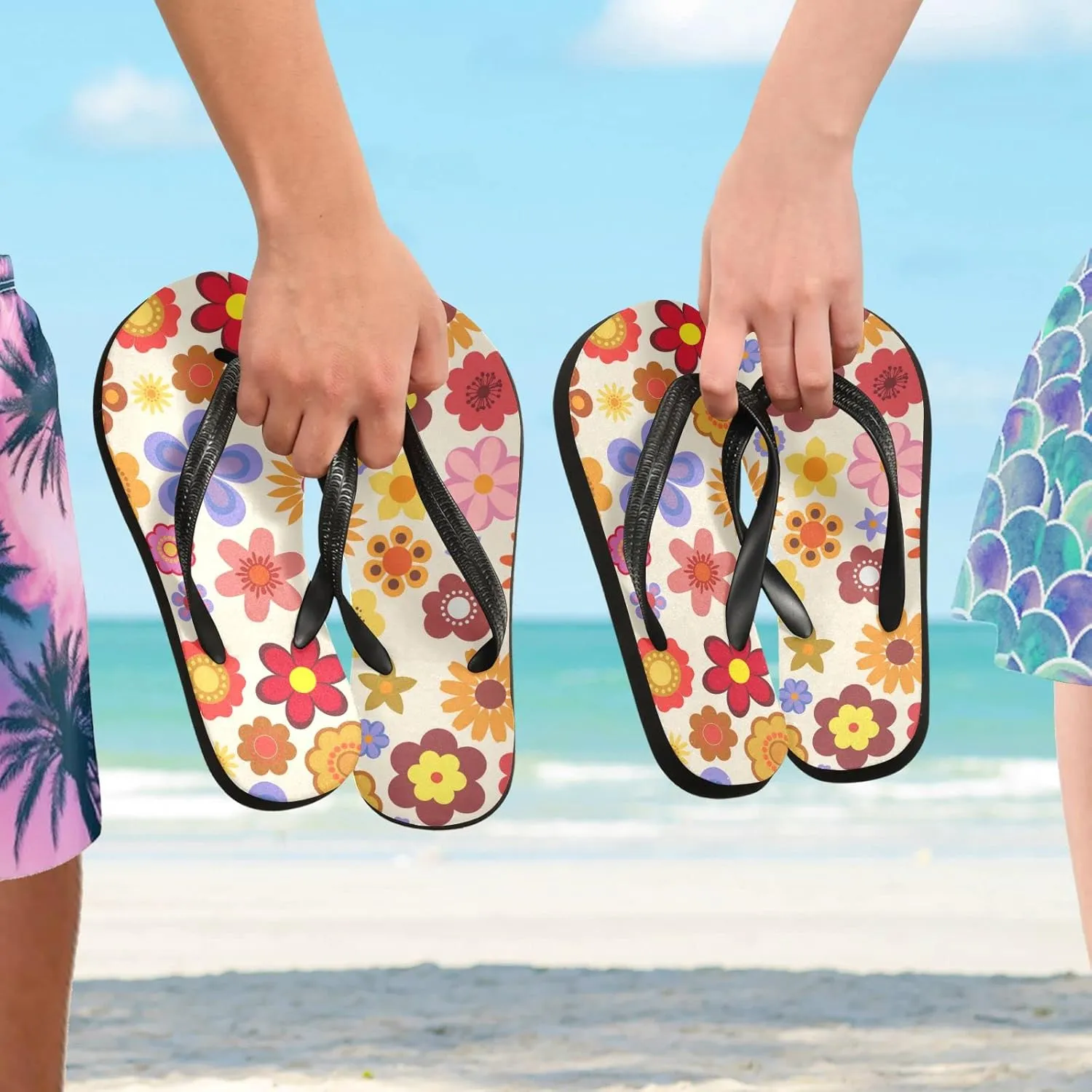 Oyihfvs Flip Flops Flip Sandal Home Slippers Hotel Spa Bedroom for Men Women XS-XXL