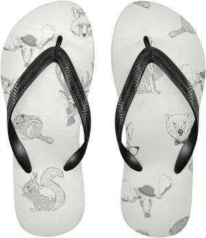Oyihfvs Flip Flops Flip Sandal Home Slippers Hotel Spa Bedroom for Men Women XS-XXL