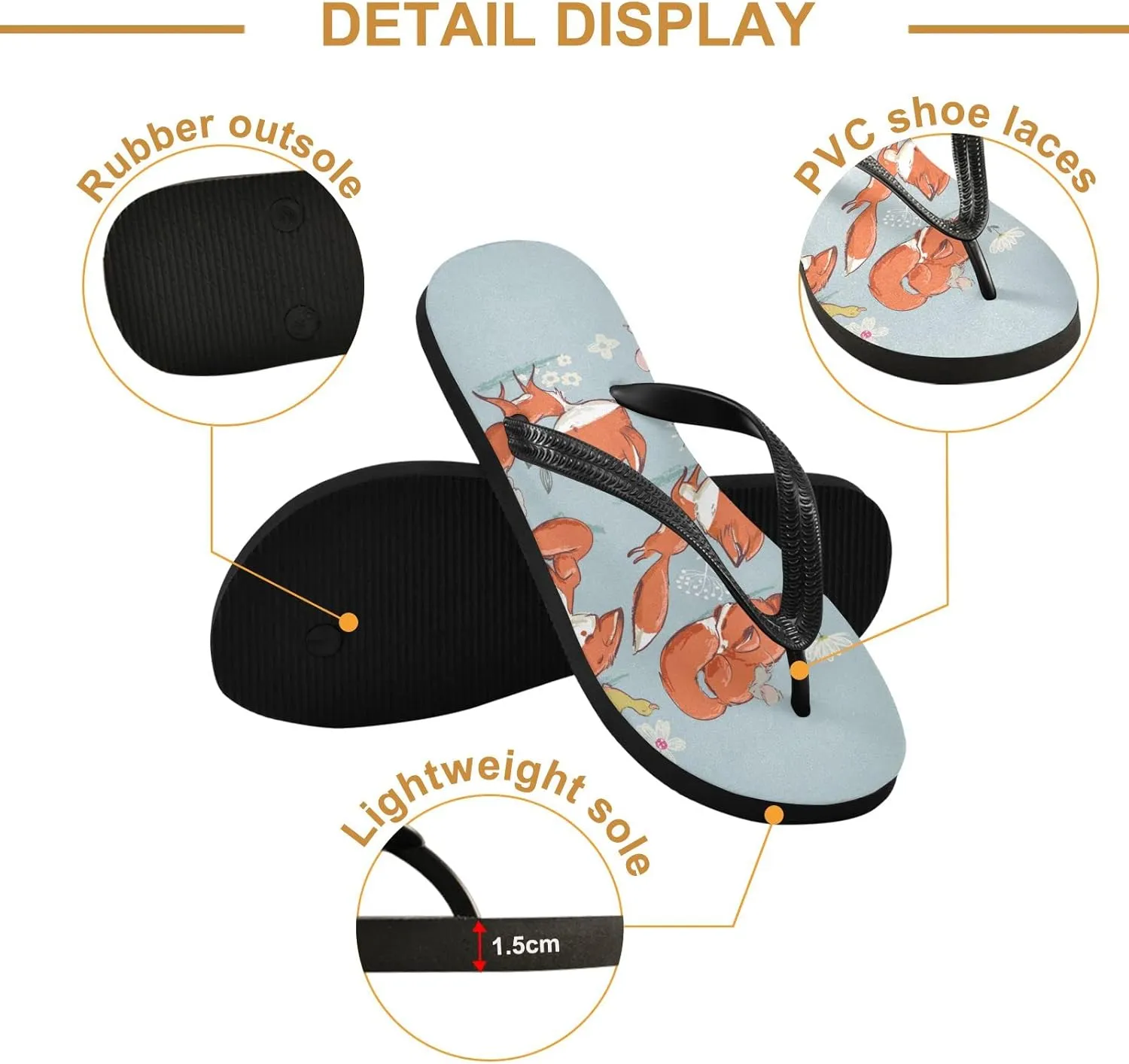 Oyihfvs Flip Flops Flip Sandal Home Slippers Hotel Spa Bedroom for Men Women XS-XXL