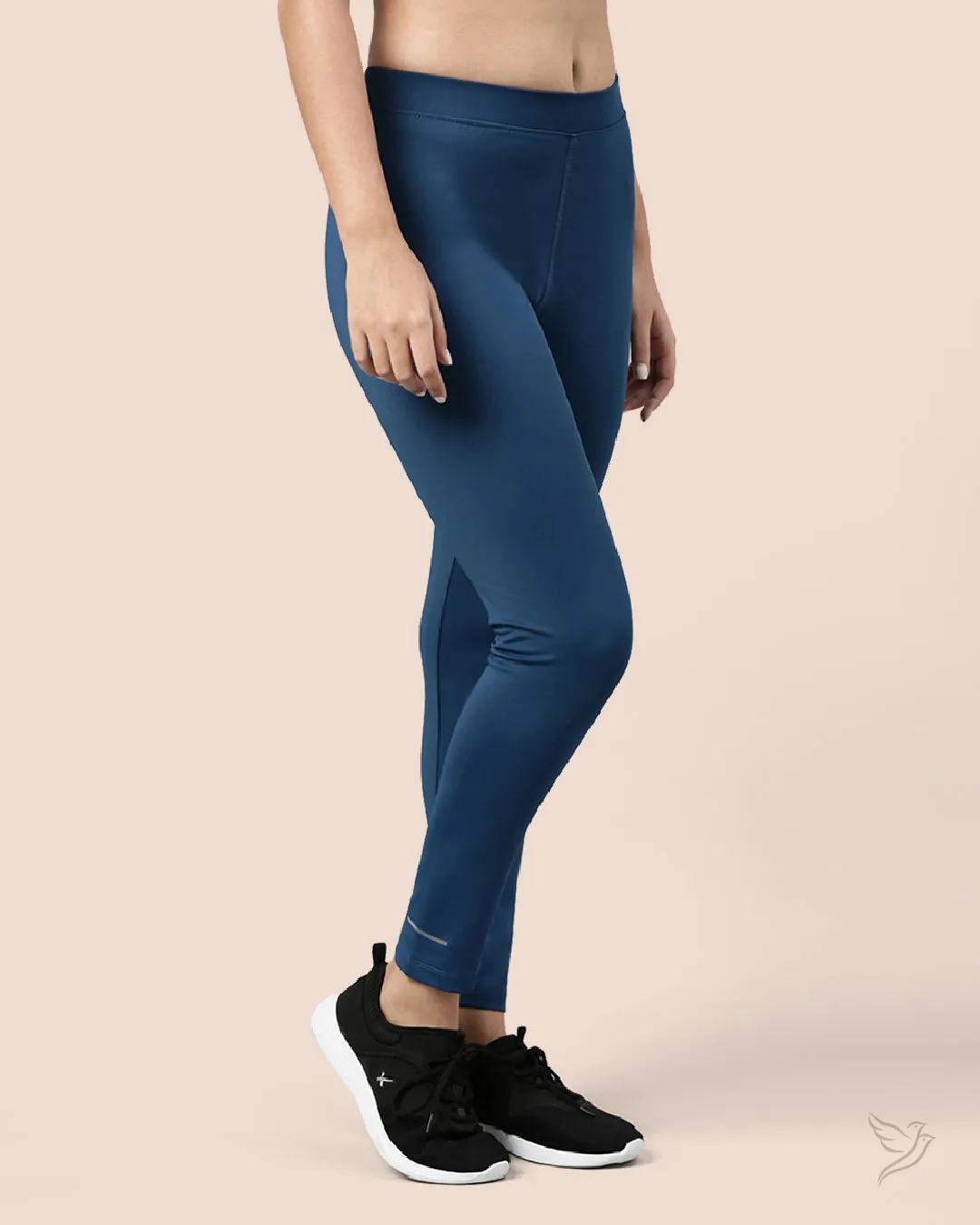 Performance Tights Mid Waist - Blue Petrol