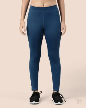 Performance Tights Mid Waist - Blue Petrol