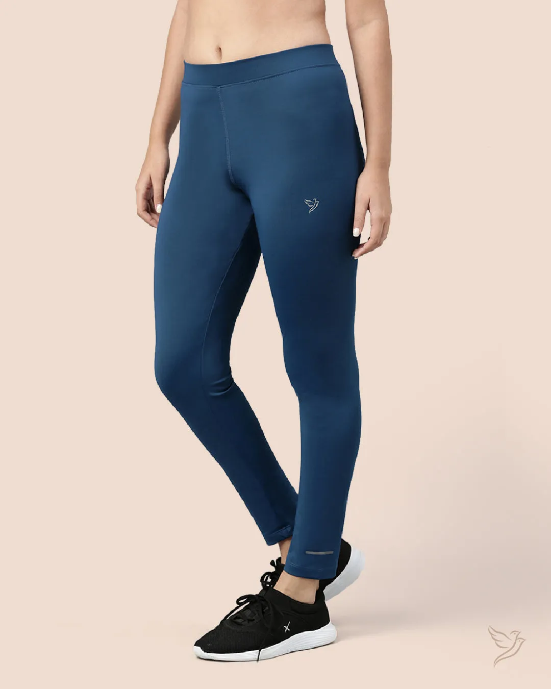 Performance Tights Mid Waist - Blue Petrol