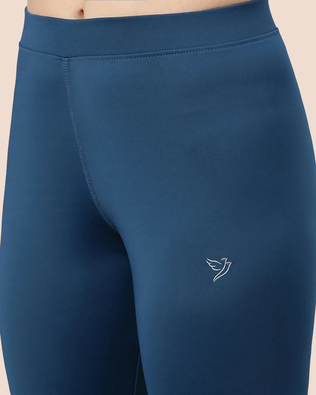 Performance Tights Mid Waist - Blue Petrol