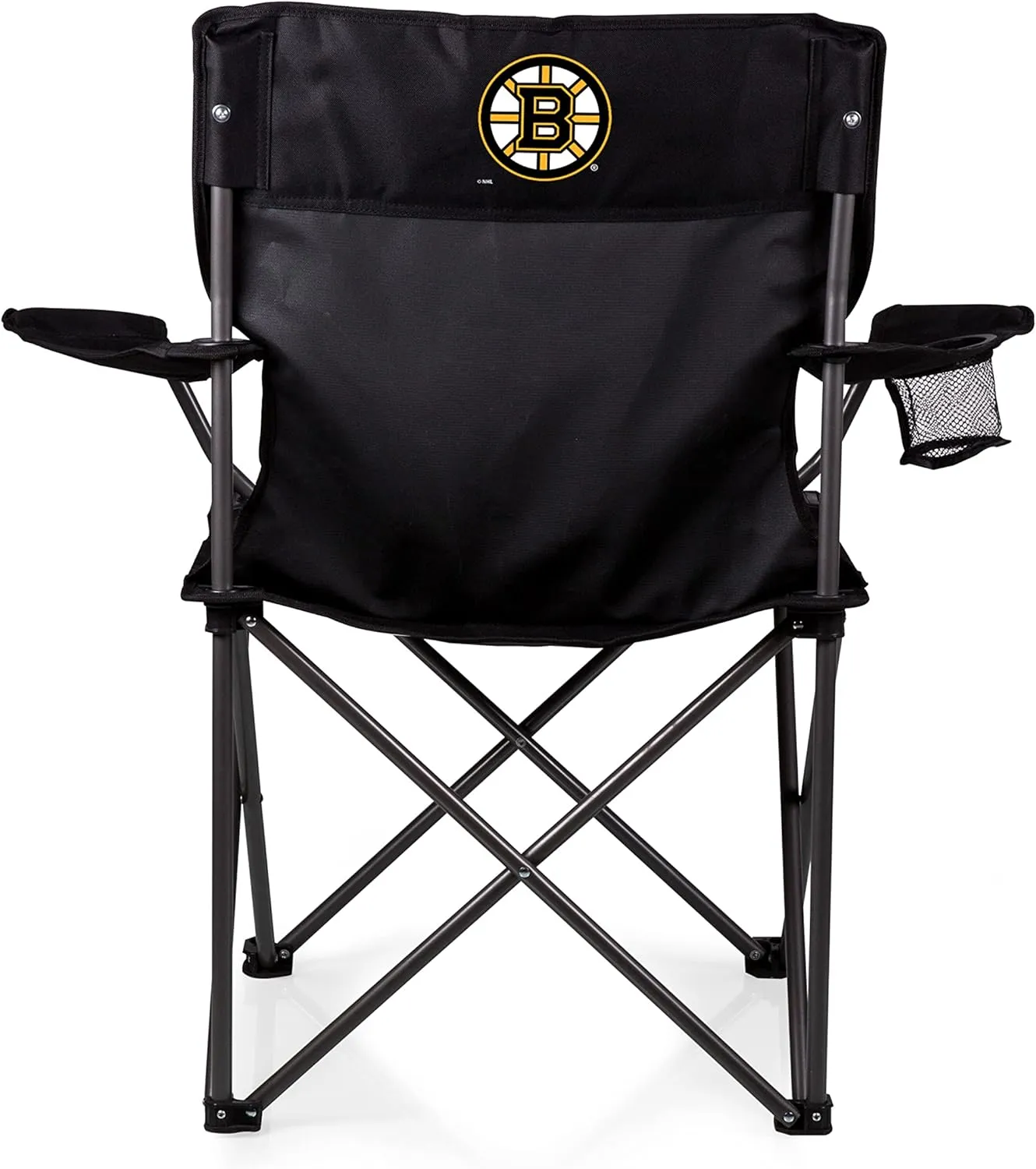 PICNIC TIME NHL Boston Bruins PTZ Portable Folding Camp Chair, (Black)
