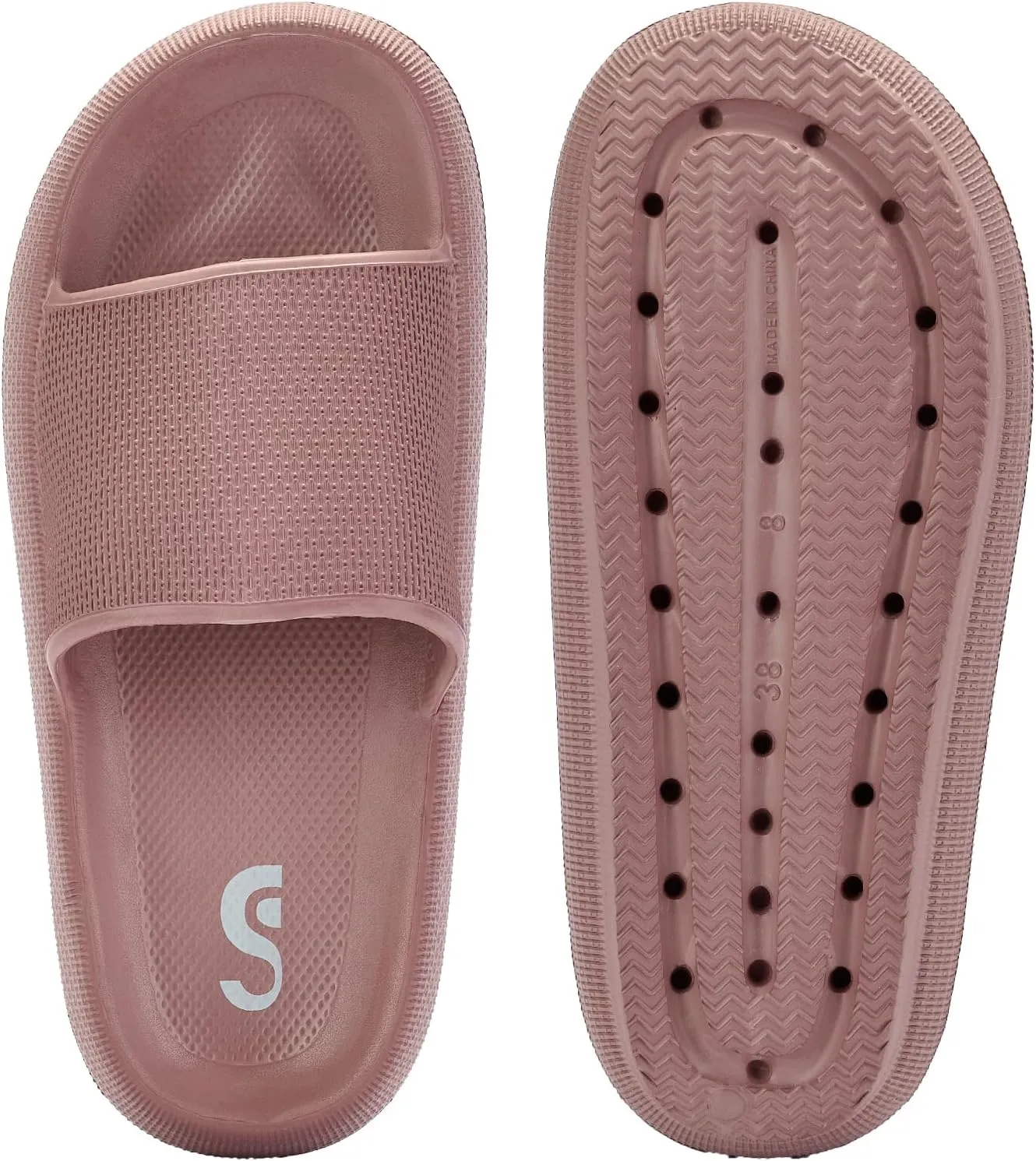 Pillow Slippers for Womens House Slides Sandals Cushioned Thick Sole Cloud Slippers Easy to Clean Quick Dry Shower Shoes