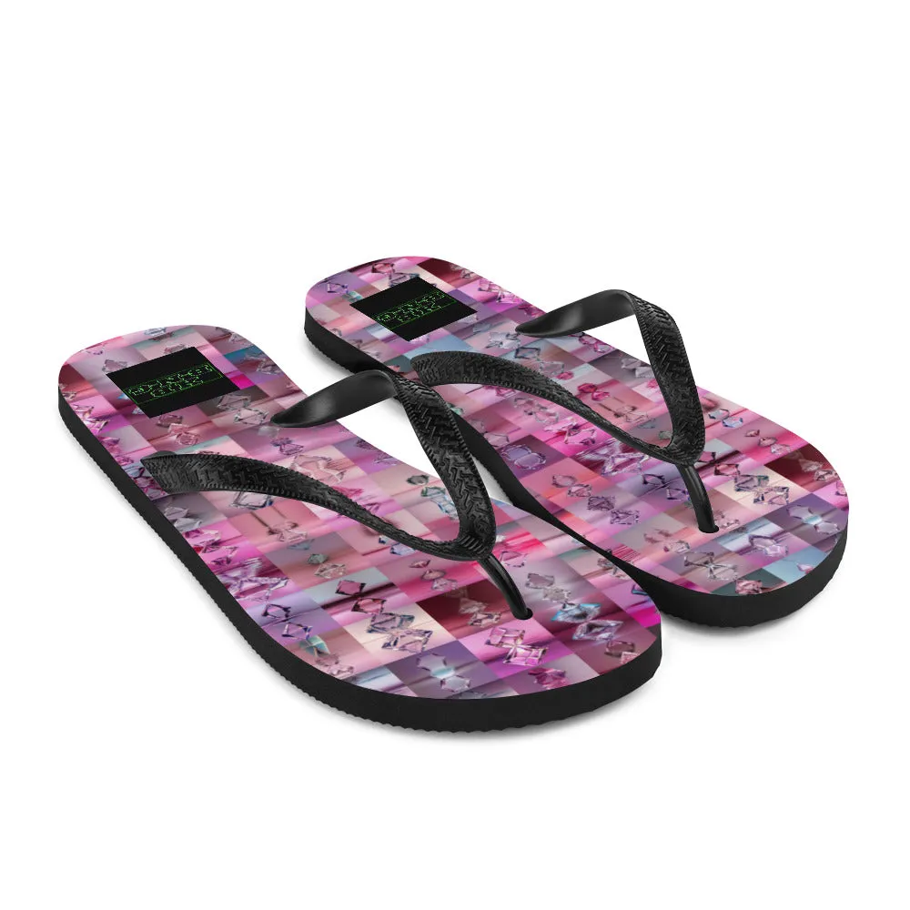 Pink Diamond Flip-Flops