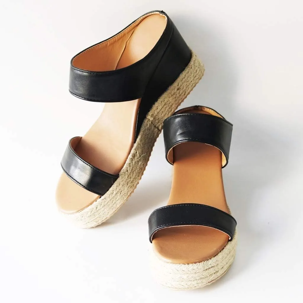 Platform Sandals Women Summer Beach Wedge Sandals Travel Open Toe Flip Flops Casual Dressy Walking Sandals