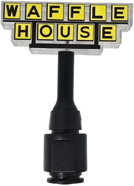 Plug-in Night Light – Classic Logo Glow Inspired by The Iconic Restaurant for Hallways, Bedrooms & Retro-Waffle Lovers