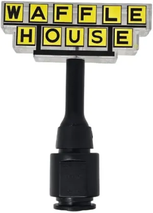 Plug-in Night Light – Classic Logo Glow Inspired by The Iconic Restaurant for Hallways, Bedrooms & Retro-Waffle Lovers