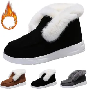 Pubyfun Senior Comfy Winter Ankle Boots Women, Ladies Warm and Comfortable Casual Snow Boots, Slip on Boots
