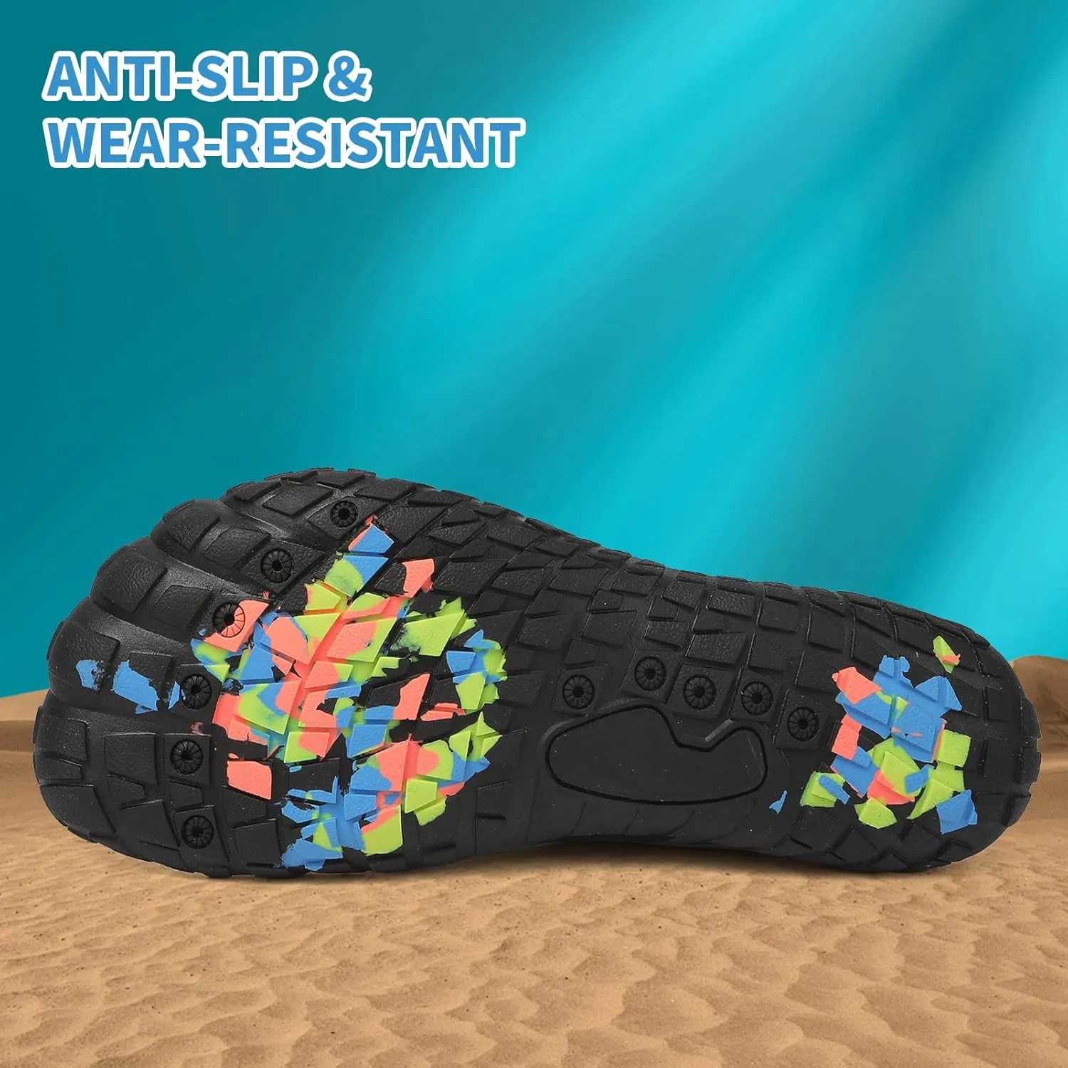 Quick Dry Barefoot Beach & Pool Shoes - Slip-on for Women & Men, Surf, Yoga & Water Sports