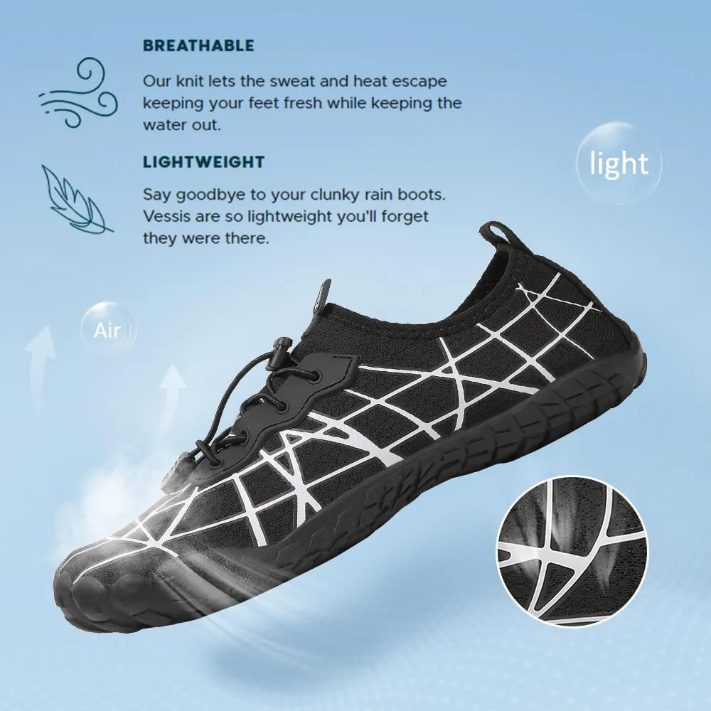 Quick Dry Barefoot Beach & Pool Shoes - Slip-on for Women & Men, Surf, Yoga & Water Sports