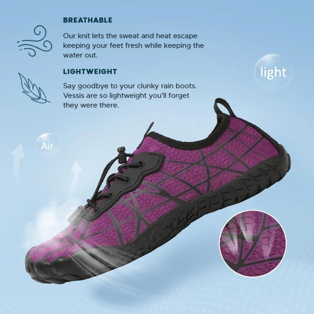 Quick Dry Barefoot Beach & Pool Shoes - Slip-on for Women & Men, Surf, Yoga & Water Sports