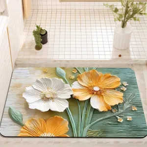 Quick-Dry Diatom Mud Bathroom Mat Non-Slip & Soft