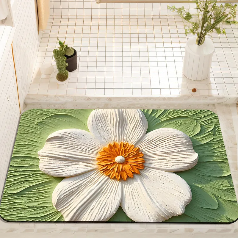 Quick-Dry Diatom Mud Bathroom Mat Non-Slip & Soft
