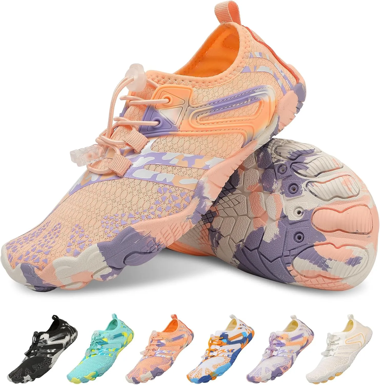 Quick Dry Water Shoes - Barefoot Swim Shoes for Women & Men, Non-Slip Aqua Shoes for Beach, River, Pool & Hiking