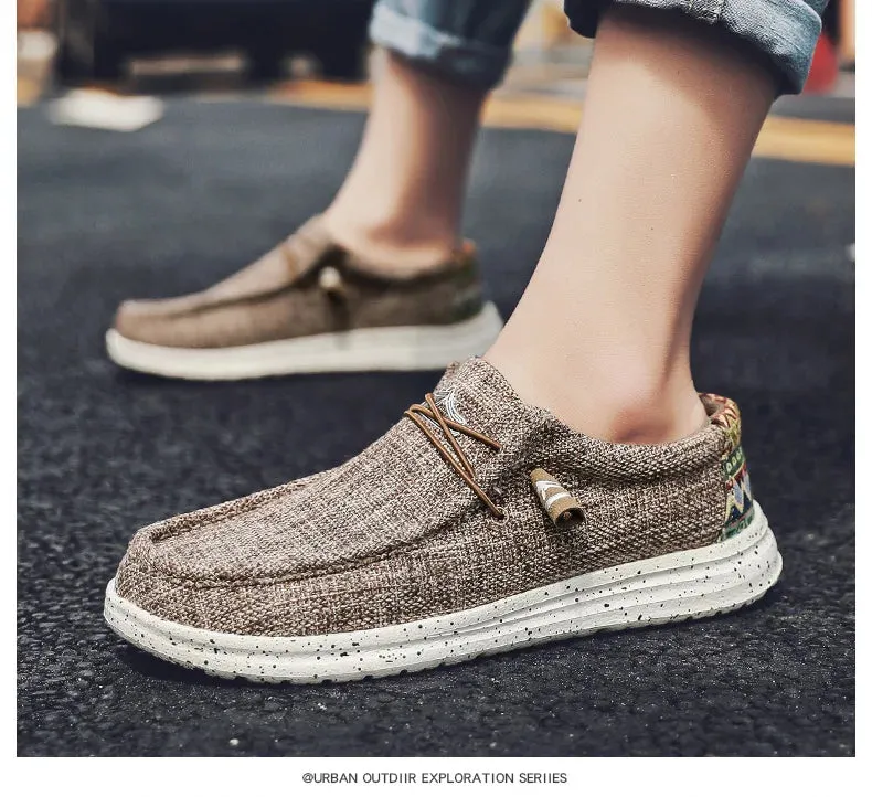 Quick offer Sneakers Breathable Style Shoes Fashion Loafers Size Luxury Large Canvas Men's Men Local delivery Outdoor Denim Vulcanize Designer Casual Shoes