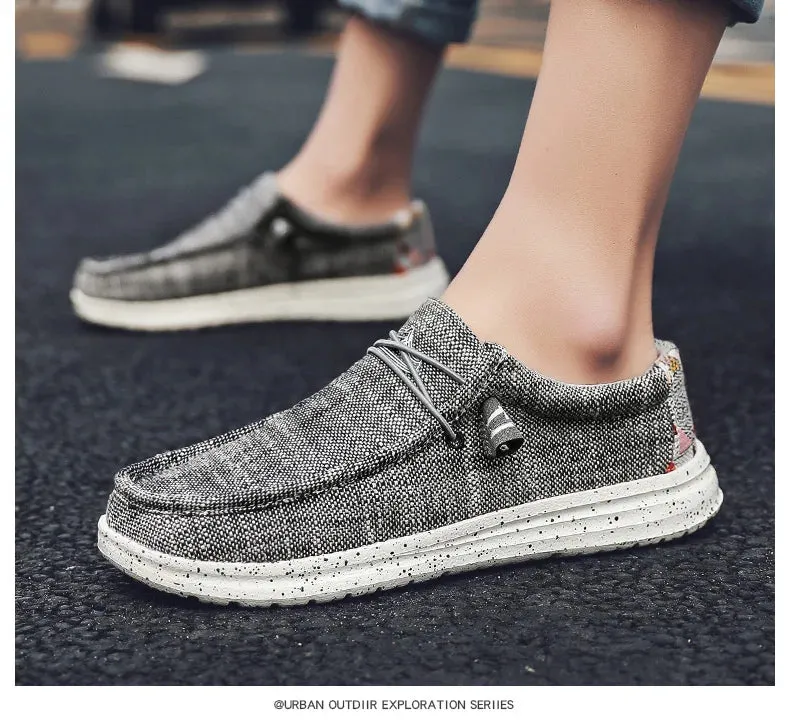 Quick offer Sneakers Breathable Style Shoes Fashion Loafers Size Luxury Large Canvas Men's Men Local delivery Outdoor Denim Vulcanize Designer Casual Shoes