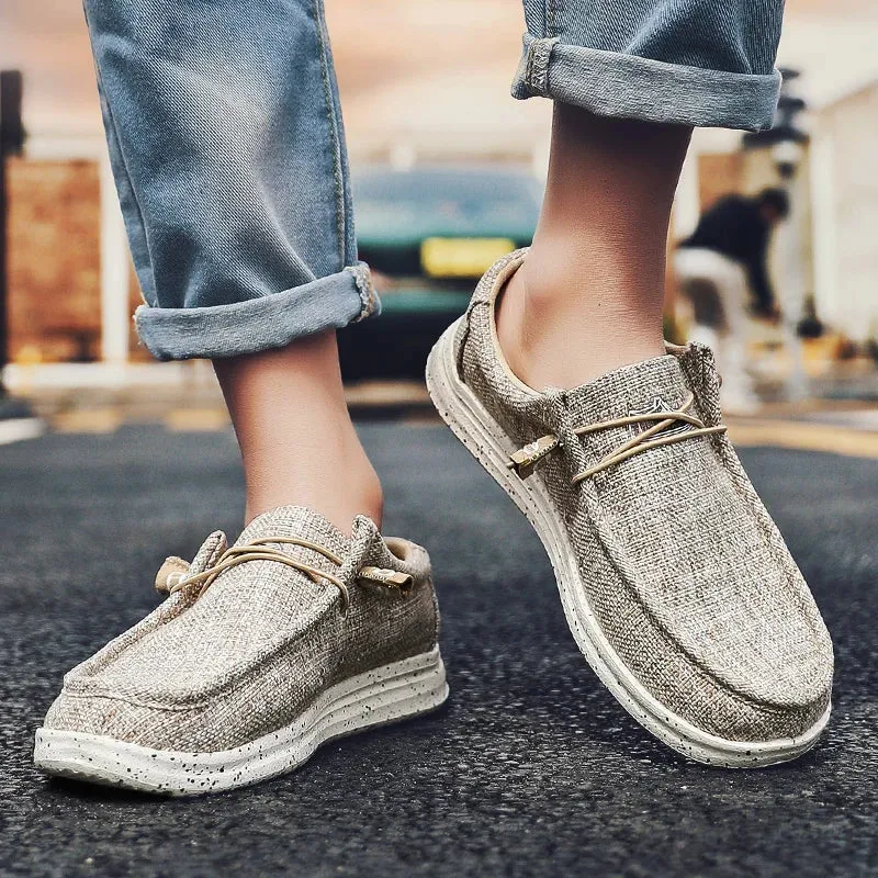 Quick offer Sneakers Breathable Style Shoes Fashion Loafers Size Luxury Large Canvas Men's Men Local delivery Outdoor Denim Vulcanize Designer Casual Shoes