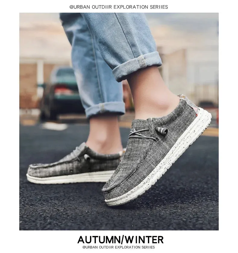 Quick offer Sneakers Breathable Style Shoes Fashion Loafers Size Luxury Large Canvas Men's Men Local delivery Outdoor Denim Vulcanize Designer Casual Shoes