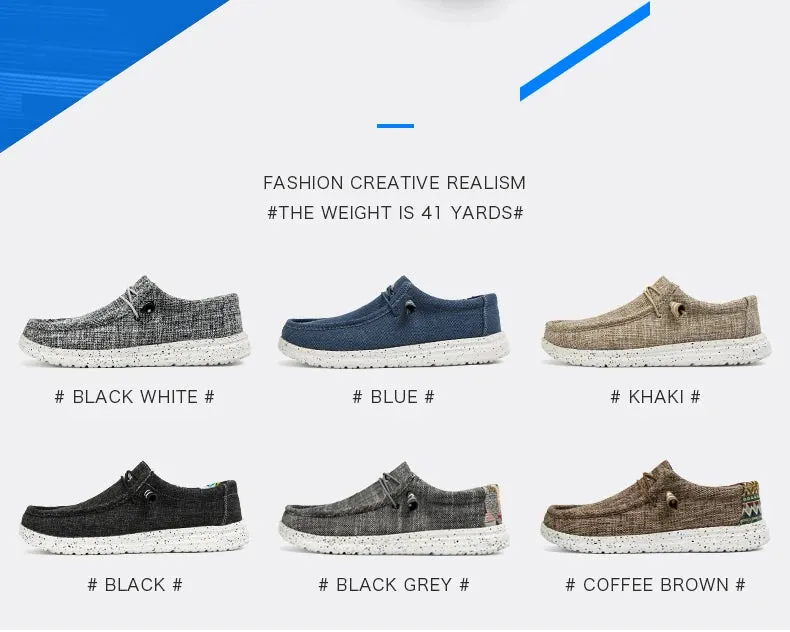Quick offer Sneakers Breathable Style Shoes Fashion Loafers Size Luxury Large Canvas Men's Men Local delivery Outdoor Denim Vulcanize Designer Casual Shoes