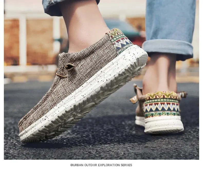 Quick offer Sneakers Breathable Style Shoes Fashion Loafers Size Luxury Large Canvas Men's Men Local delivery Outdoor Denim Vulcanize Designer Casual Shoes