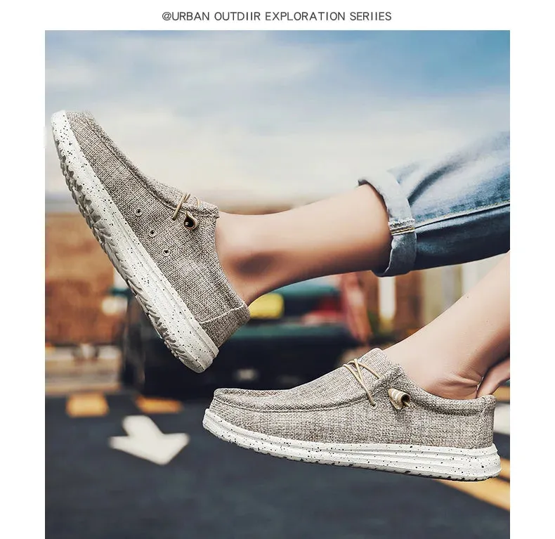 Quick offer Sneakers Breathable Style Shoes Fashion Loafers Size Luxury Large Canvas Men's Men Local delivery Outdoor Denim Vulcanize Designer Casual Shoes