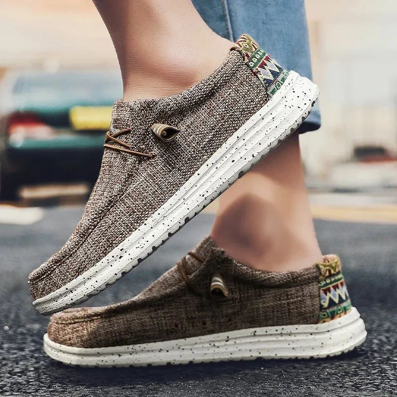Quick offer Sneakers Breathable Style Shoes Fashion Loafers Size Luxury Large Canvas Men's Men Local delivery Outdoor Denim Vulcanize Designer Casual Shoes