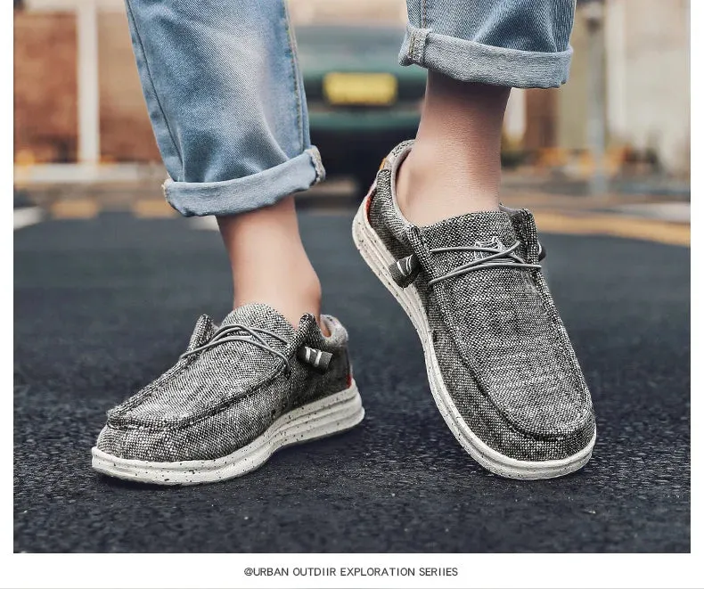 Quick offer Sneakers Breathable Style Shoes Fashion Loafers Size Luxury Large Canvas Men's Men Local delivery Outdoor Denim Vulcanize Designer Casual Shoes