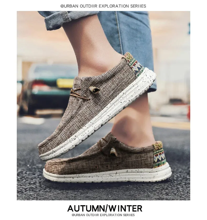 Quick offer Sneakers Breathable Style Shoes Fashion Loafers Size Luxury Large Canvas Men's Men Local delivery Outdoor Denim Vulcanize Designer Casual Shoes