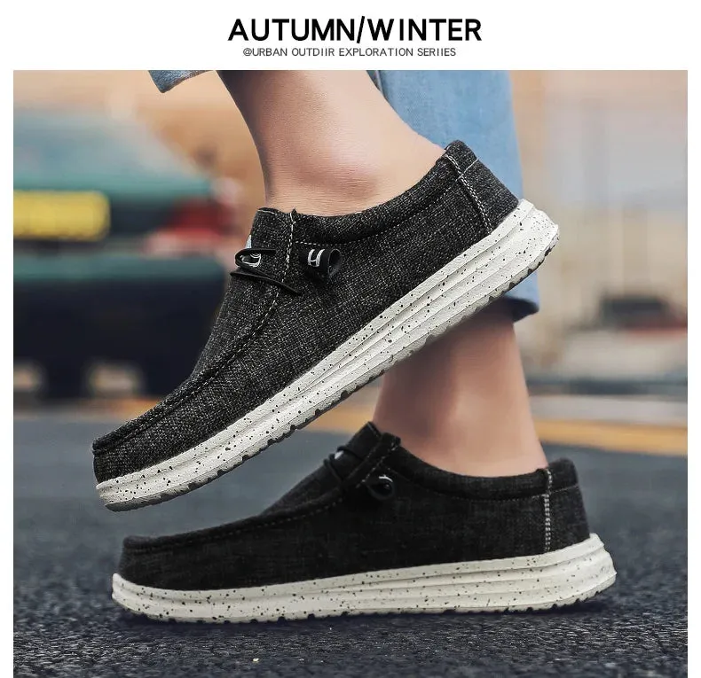 Quick offer Sneakers Breathable Style Shoes Fashion Loafers Size Luxury Large Canvas Men's Men Local delivery Outdoor Denim Vulcanize Designer Casual Shoes
