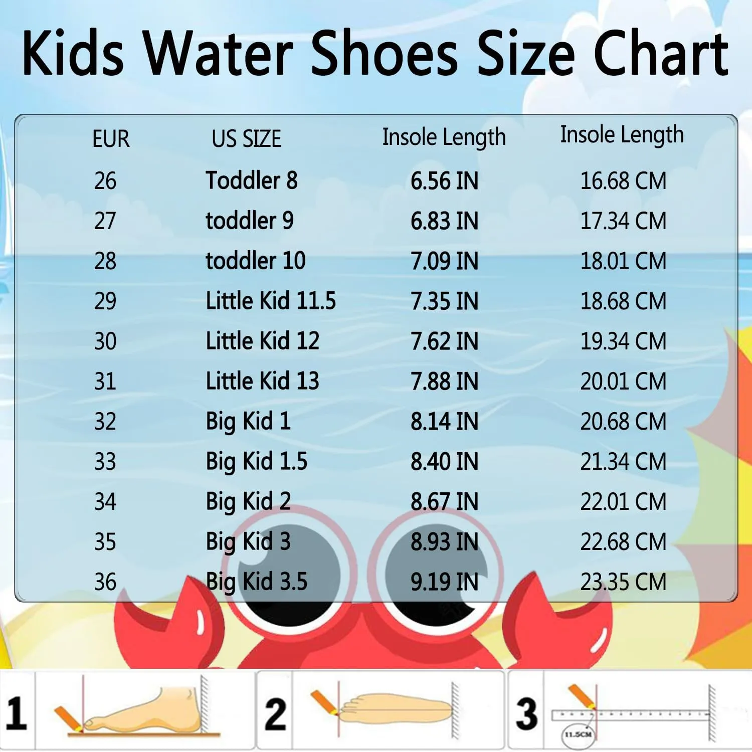 Quickshark Kids Water Shoes Boys Girls Barefoot Aqua Socks Outdoor Indoor Quick Dry Sandals Lightweight Slip On Walking Sneakers for Beach Pool Swim (Little Kid/Big Kid)