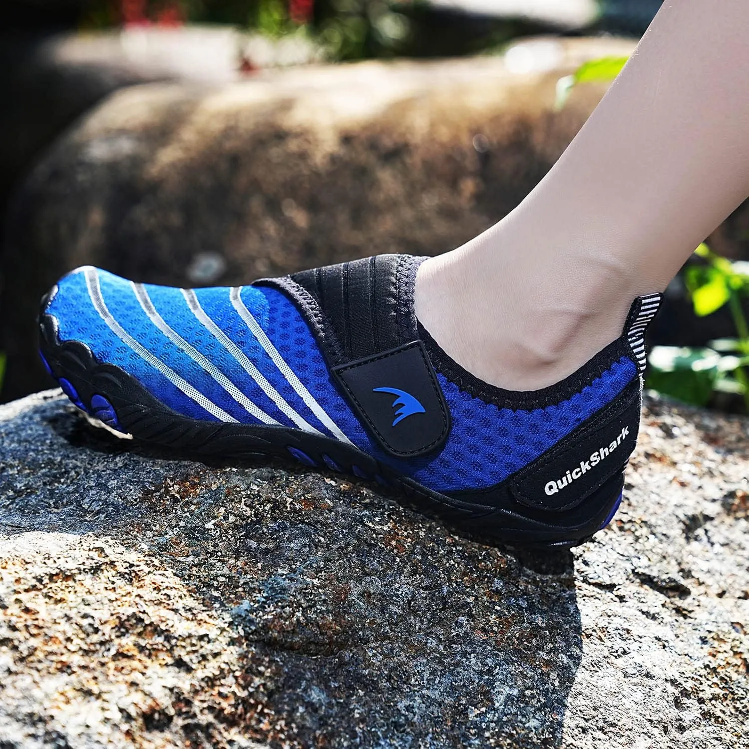 Quickshark Kids Water Shoes Boys Girls Barefoot Aqua Socks Outdoor Indoor Quick Dry Sandals Lightweight Slip On Walking Sneakers for Beach Pool Swim (Little Kid/Big Kid)