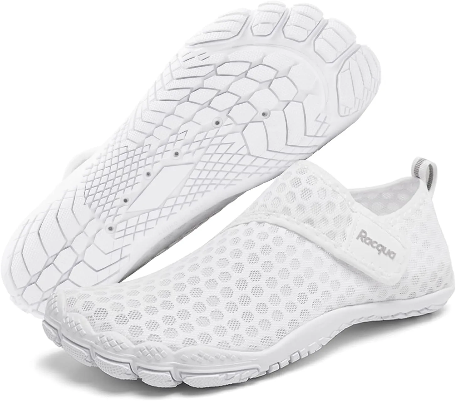 Racqua Men's Women's Slip-On Water Shoes Quick Dry Barefoot Lightweight Aqua Shoes Beach Swim Pool Hiking Sport Shoes