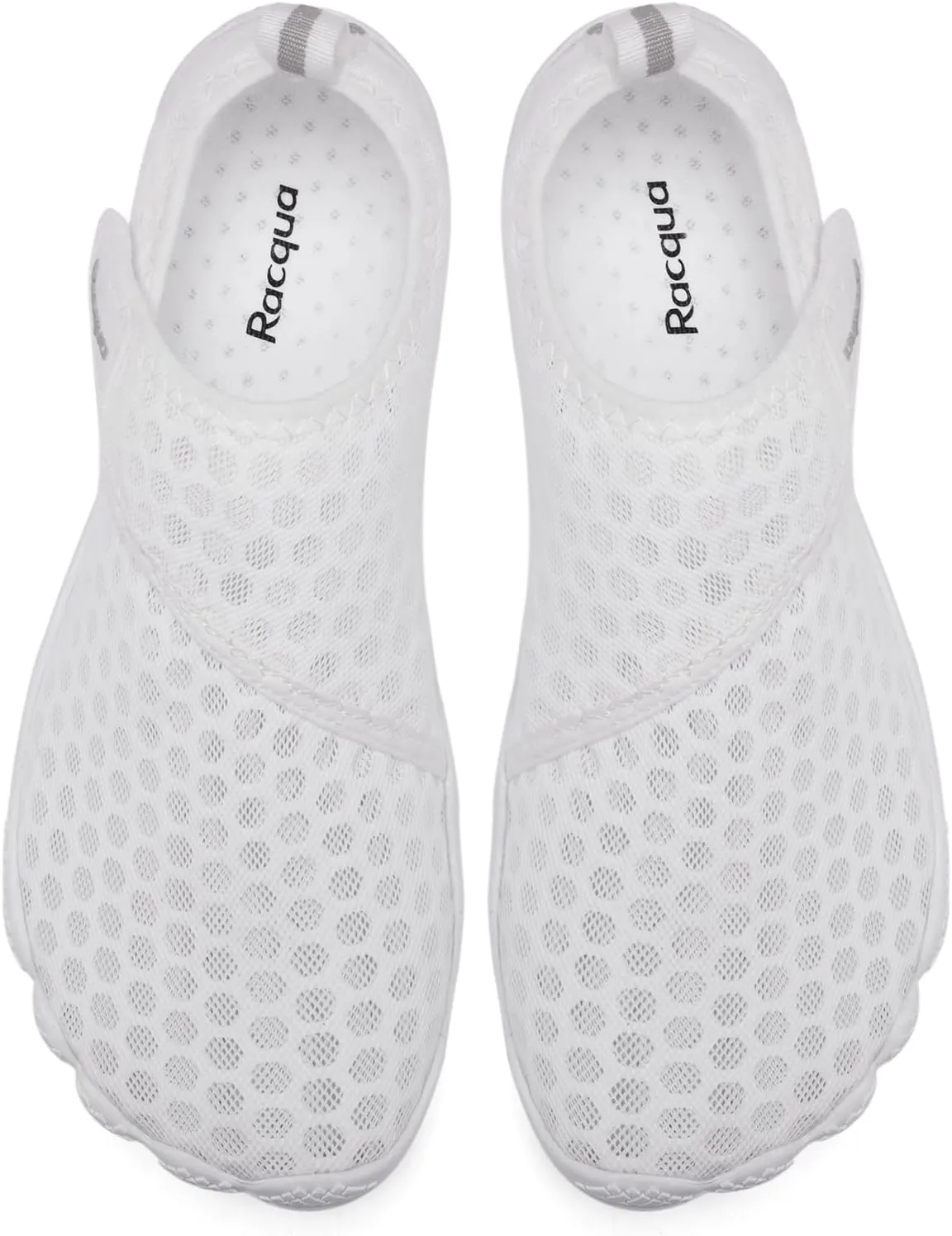 Racqua Men's Women's Slip-On Water Shoes Quick Dry Barefoot Lightweight Aqua Shoes Beach Swim Pool Hiking Sport Shoes
