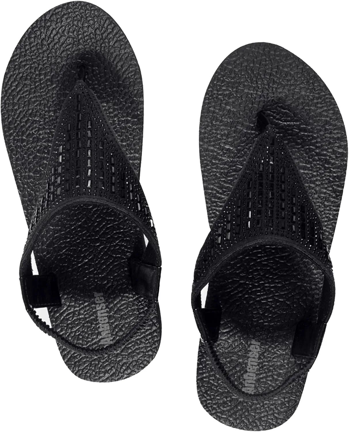 Ranberone Women's Yoga Mat Flip Flops Casual Flat Summer Beach Sandals