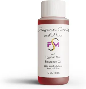 Red Egyptian Musk Fragrance Oil - 1 Fl Oz Plastic Bottle (30ml)