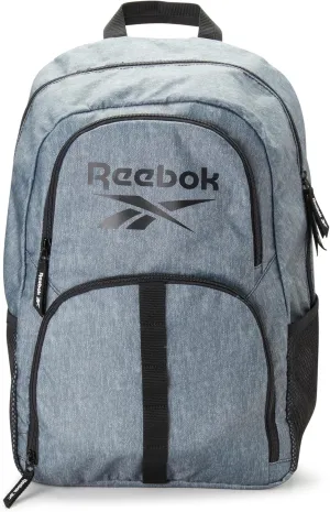 Reebok Backpack - Lightweight Carry On Weekender Overnight Sports Gym Bag - Casual Bag for Travel, Beach, Heather Grey