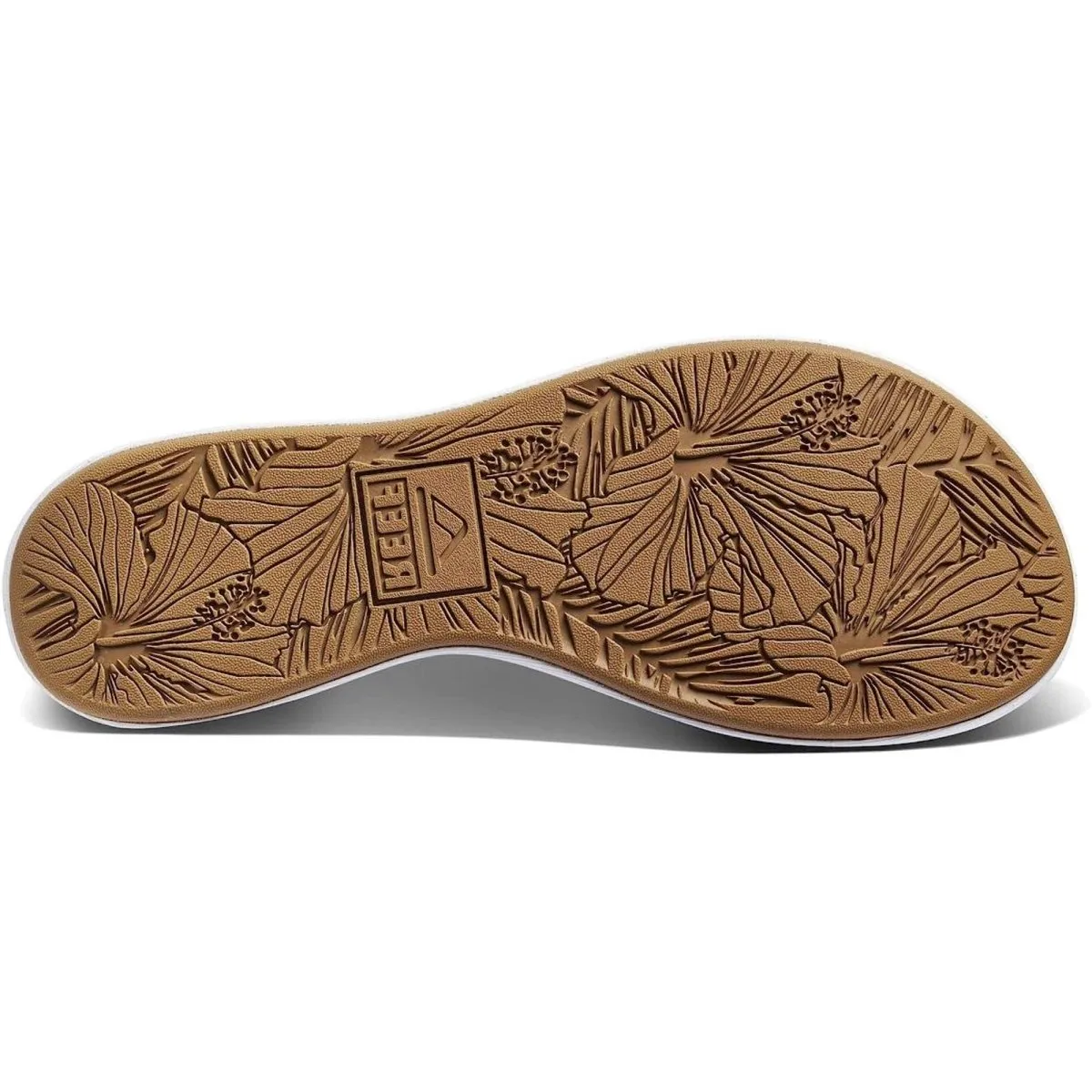 Reef Cushion Cloud White / Tan Women's Platform Slide Sandal