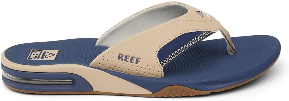 REEF Fanning Men's Bottle Opener Flip Flop, Arch Support, Durable Outsole, Water Friendly